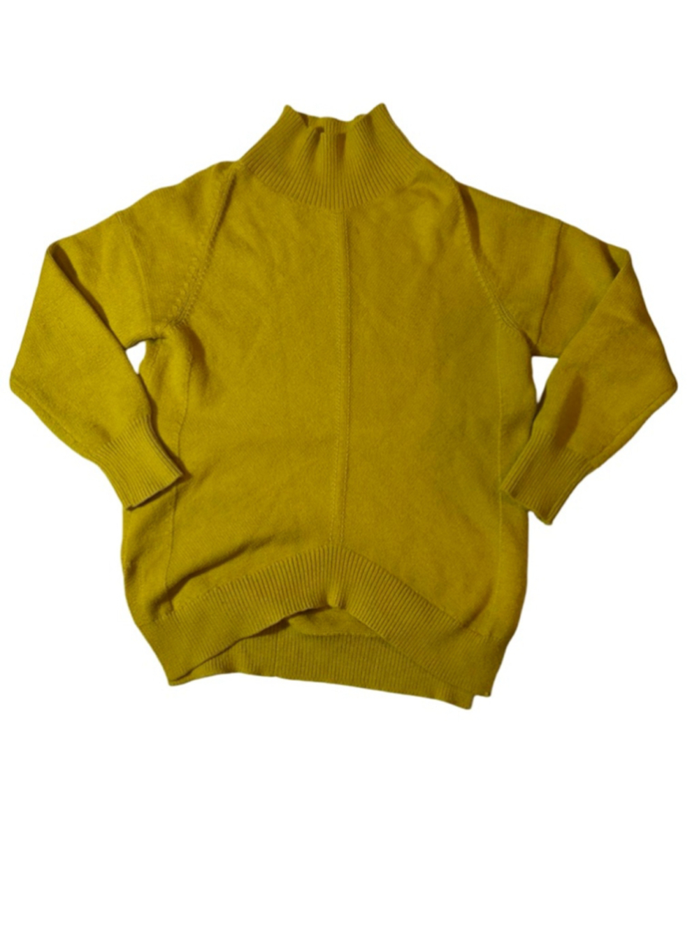 Maeve Anthropologie Mustard Mock Neck Sweater Size S